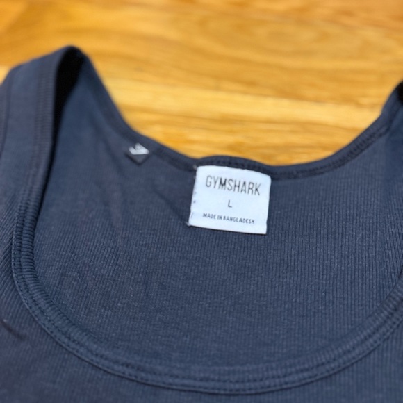 Gymshark Essential Ribbed Tank Top - Black Bodybuilding Stringer - Size L - Picture 3 of 3